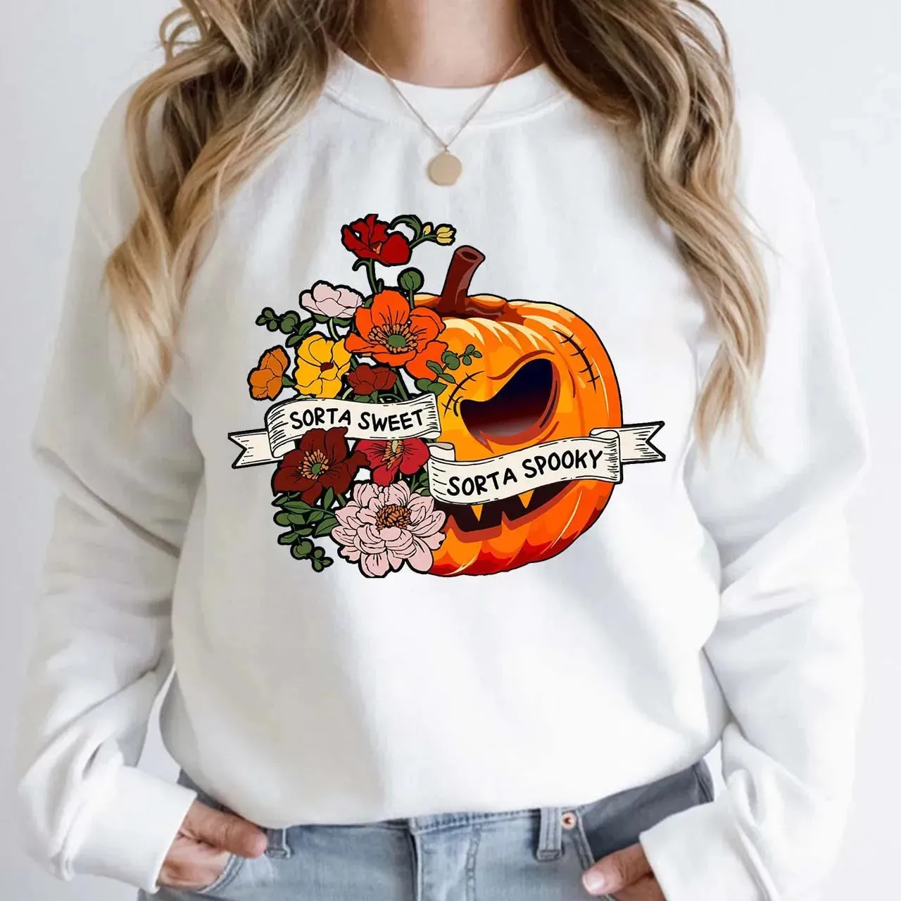 Halloween Fashion Shirt Women's Wear Letter Print Top