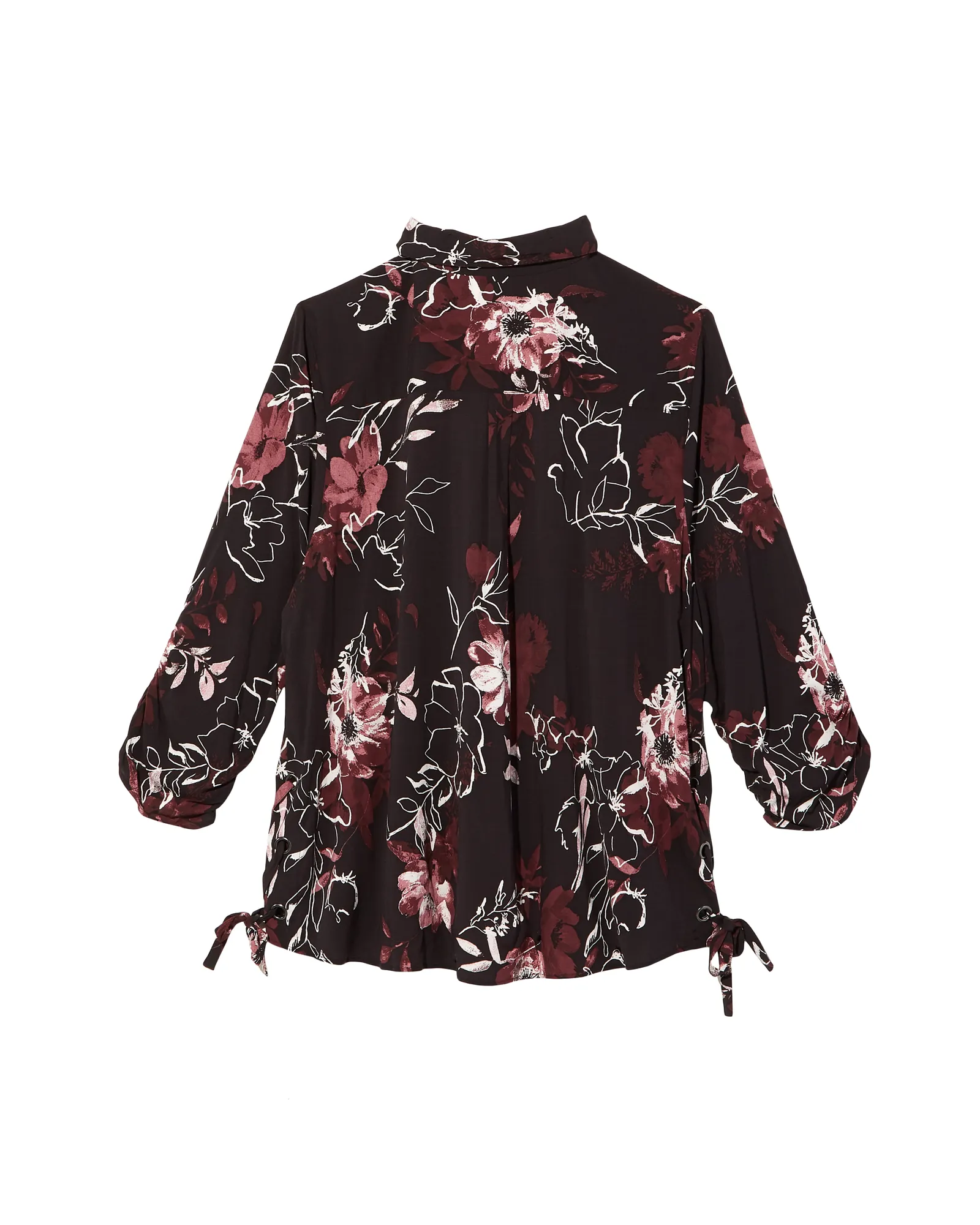 Hester Button Down | Black / Pink