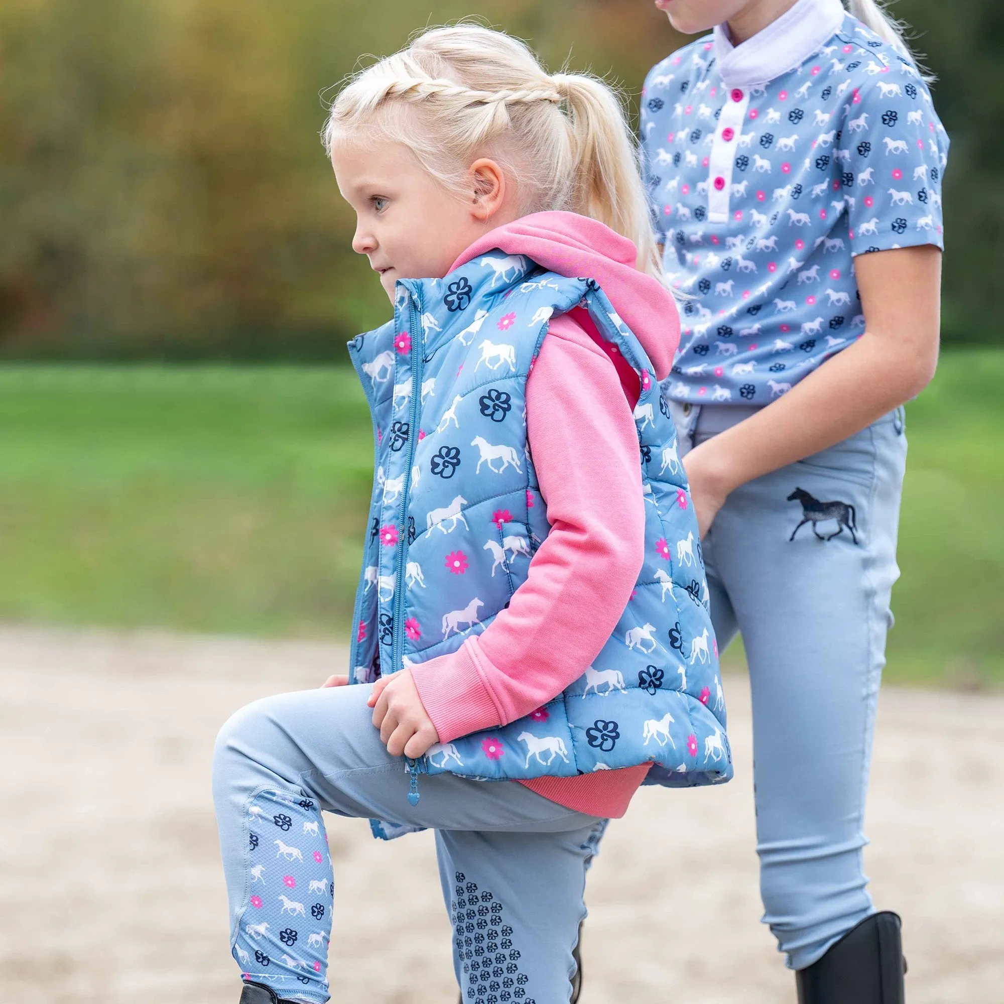 Hkm Kids Bria Gilet - Smokey Blue
