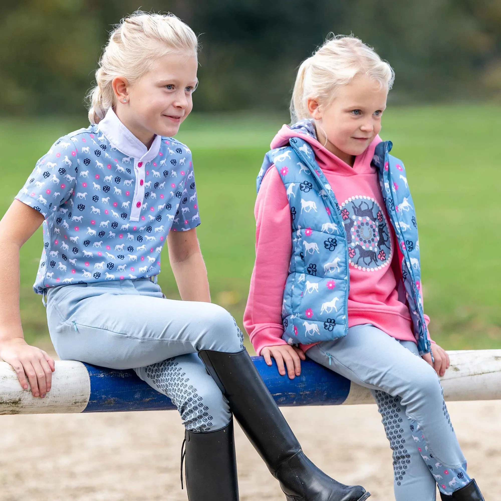Hkm Kids Bria Gilet - Smokey Blue