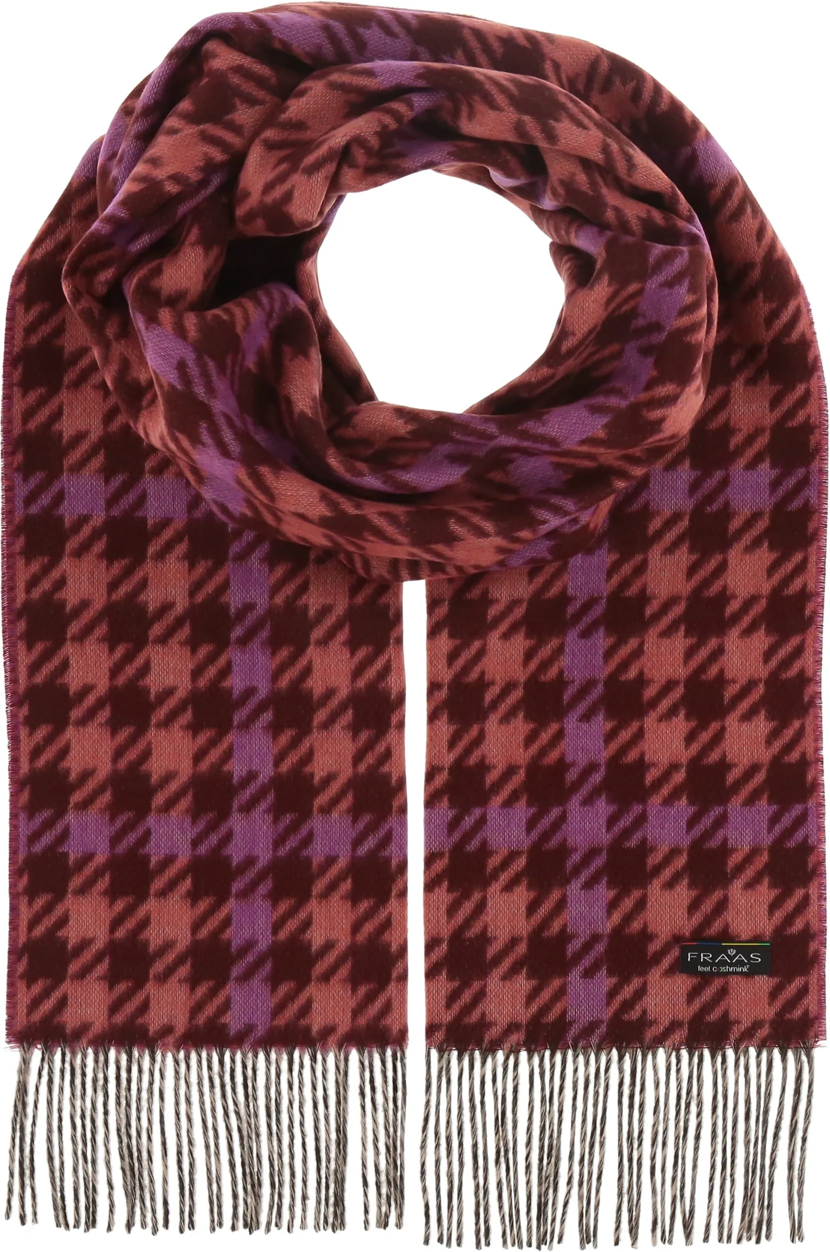 Houndstooth Check Cashmink Scarf