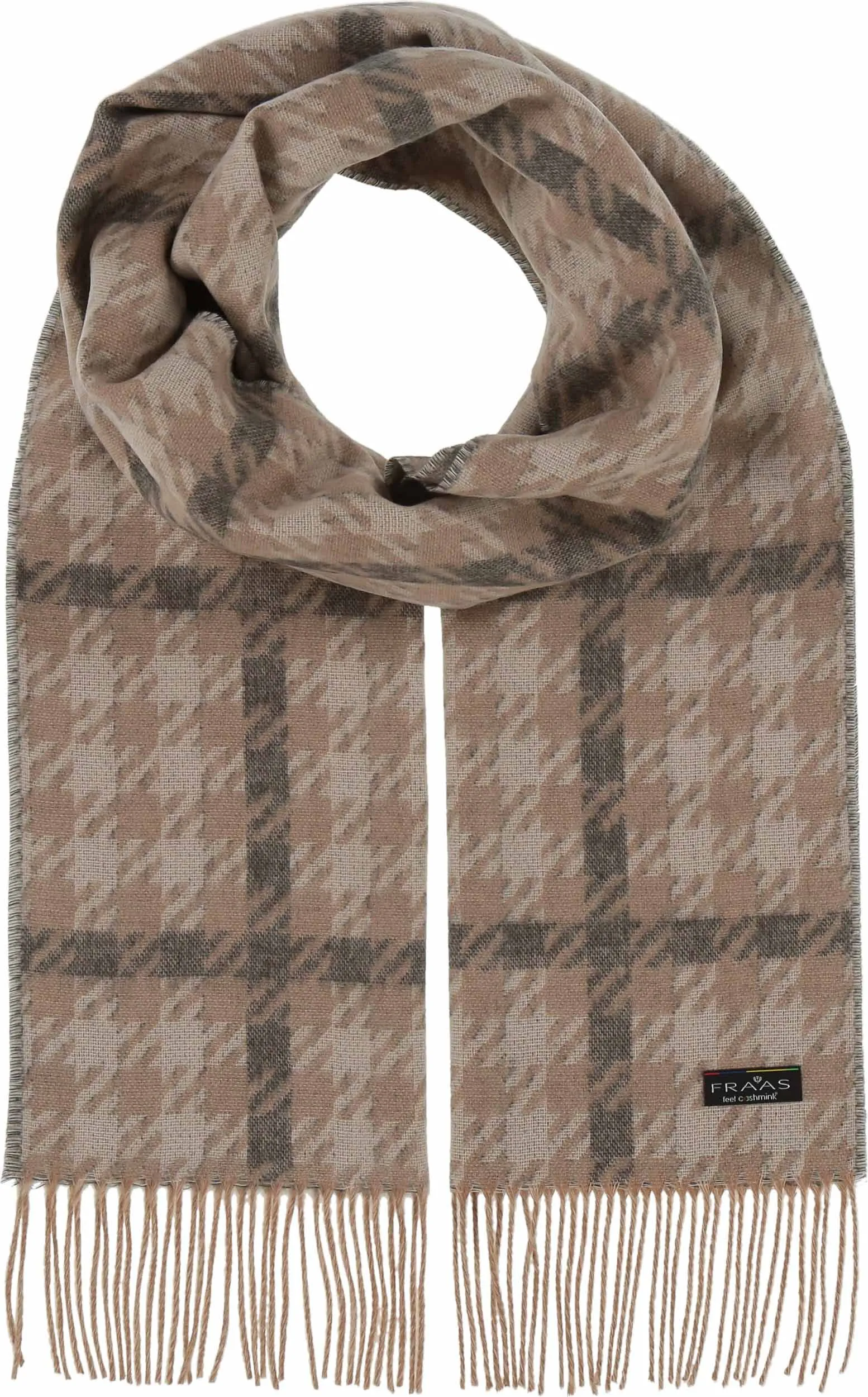 Houndstooth Check Cashmink Scarf