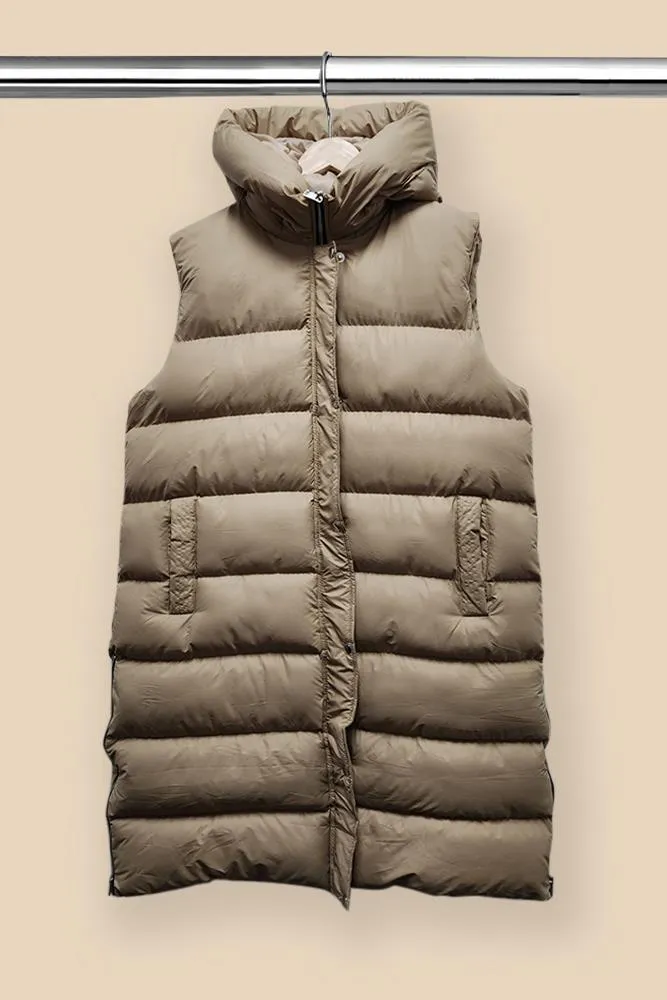 Italian Pocket Puffer Zip Gilet