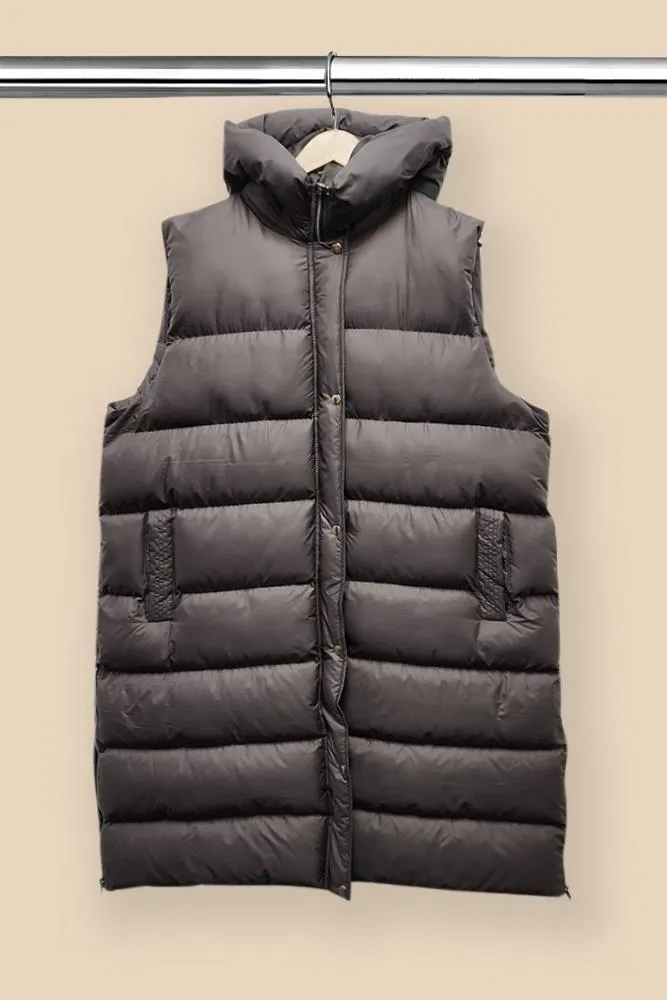 Italian Pocket Puffer Zip Gilet