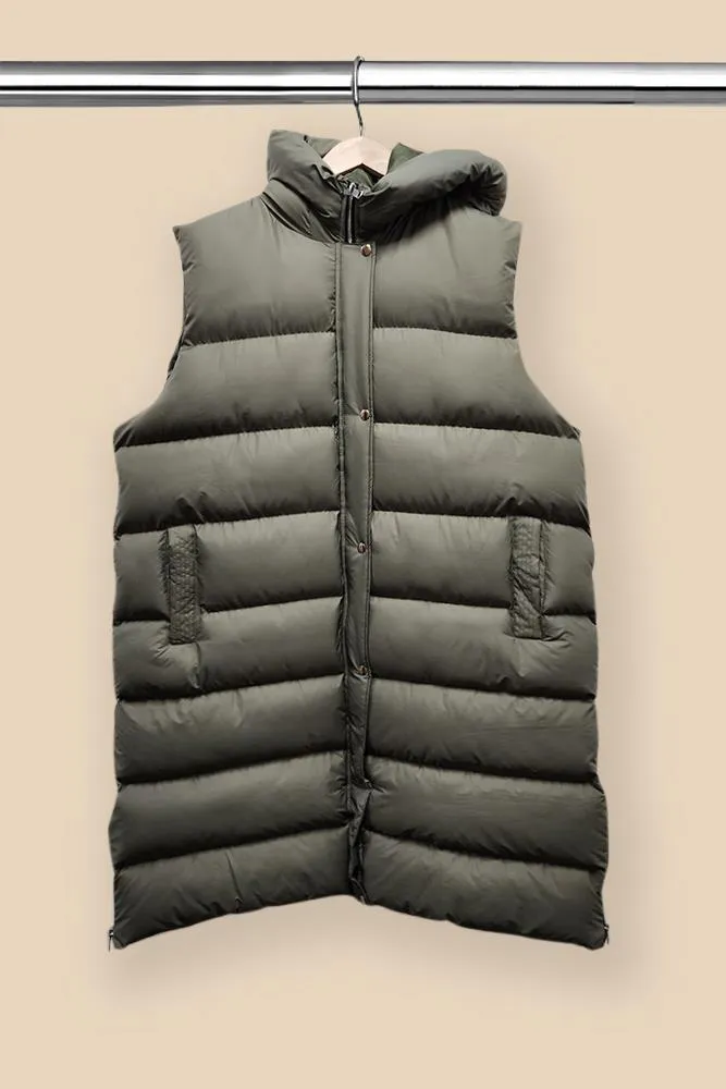 Italian Pocket Puffer Zip Gilet