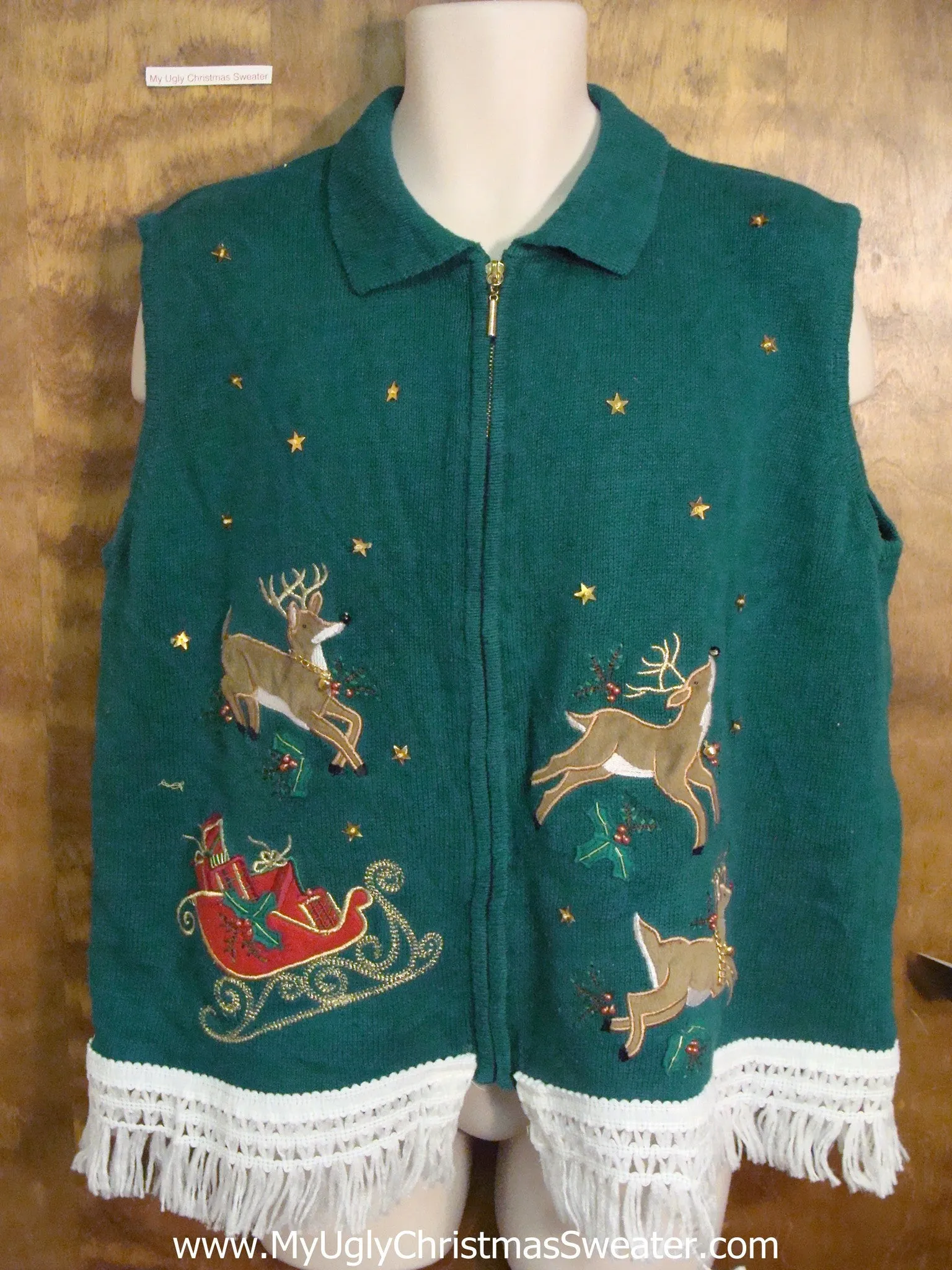 Jolly Reindeer Ugly Christmas Jumper Vest