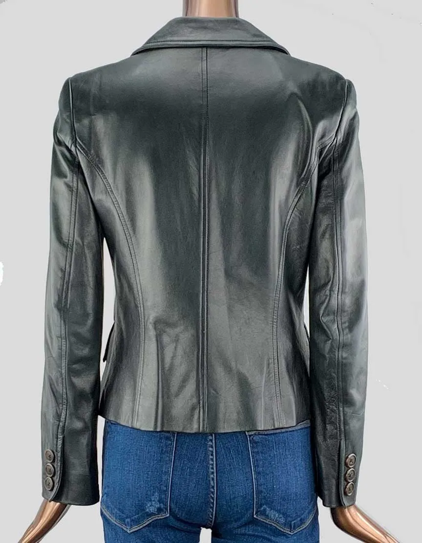 KORS MICHAEL KORS Leather Blazer - 4 US