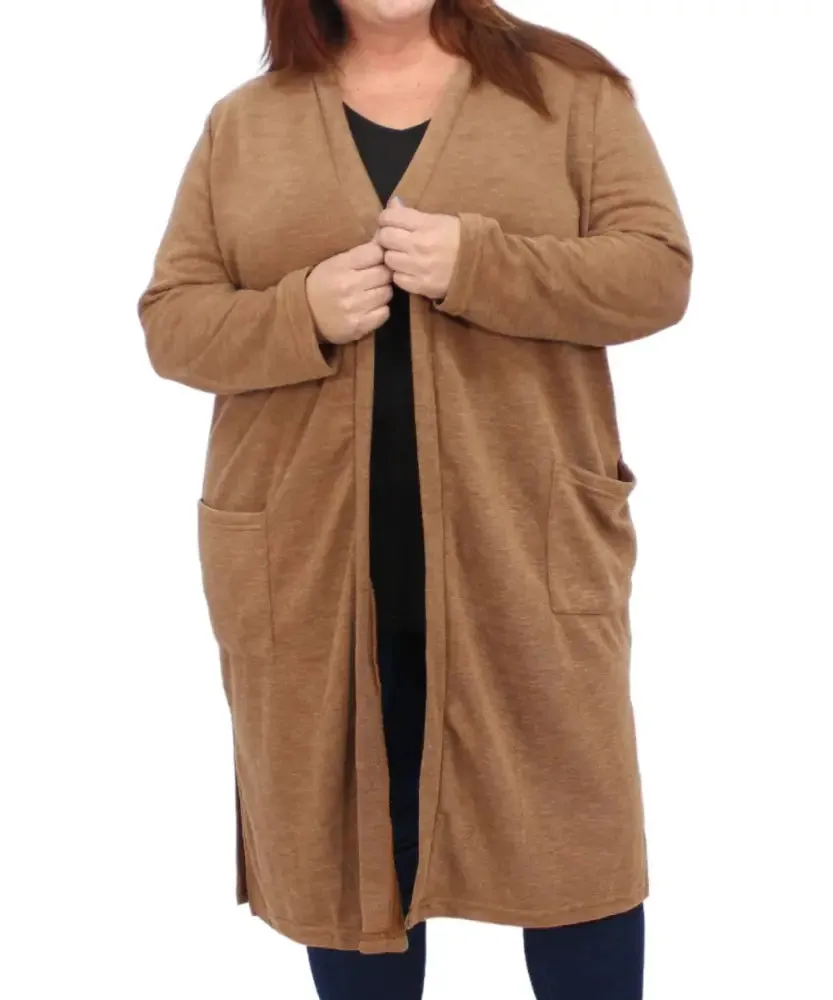 Ladies Plain Longer Length Gilet