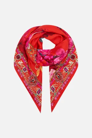 LARGE SQUARE SCARF ITALIAN ROSA