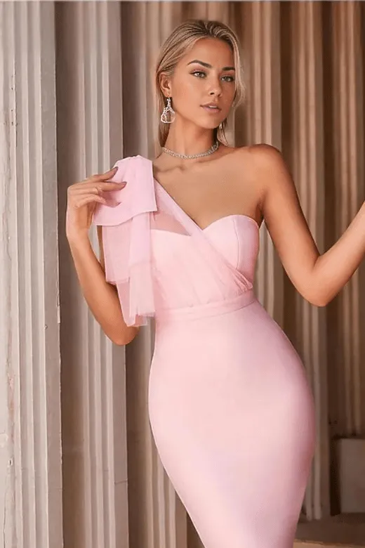 Lesley Bandage Dress - Pearl White