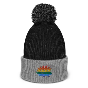 LGBT Porcupine Pom-Pom Beanie