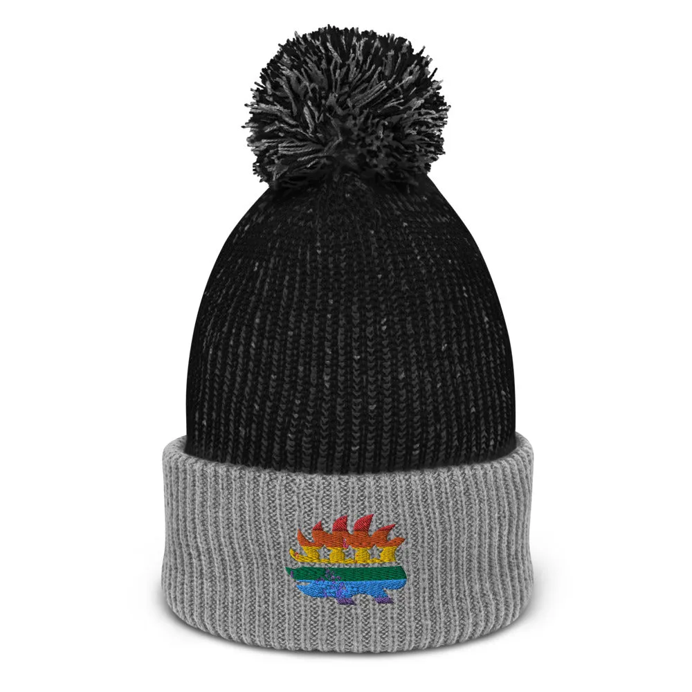 LGBT Porcupine Pom-Pom Beanie