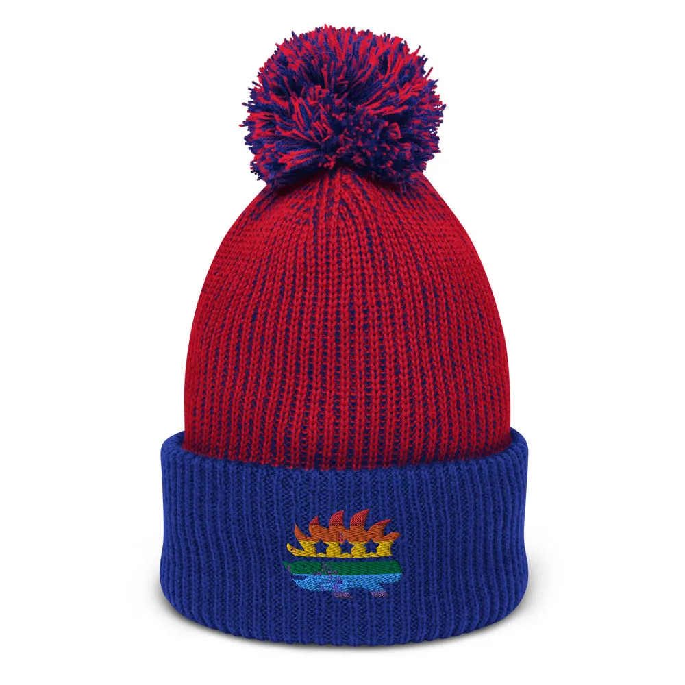 LGBT Porcupine Pom-Pom Beanie
