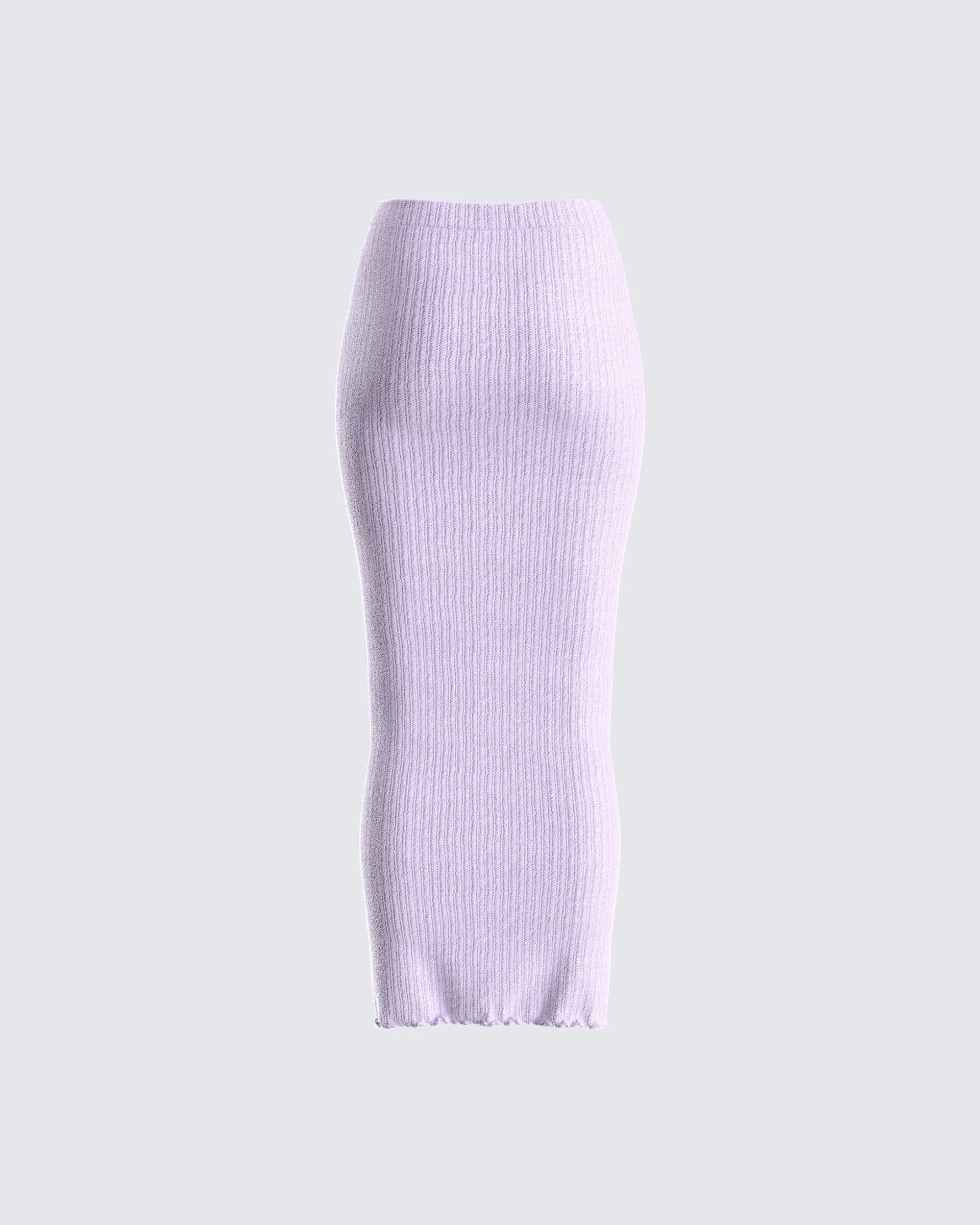 Liberty Lavender Knit Maxi Skirt