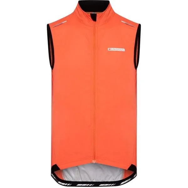 Madison Sportive men's windproof gilet; chilli red small