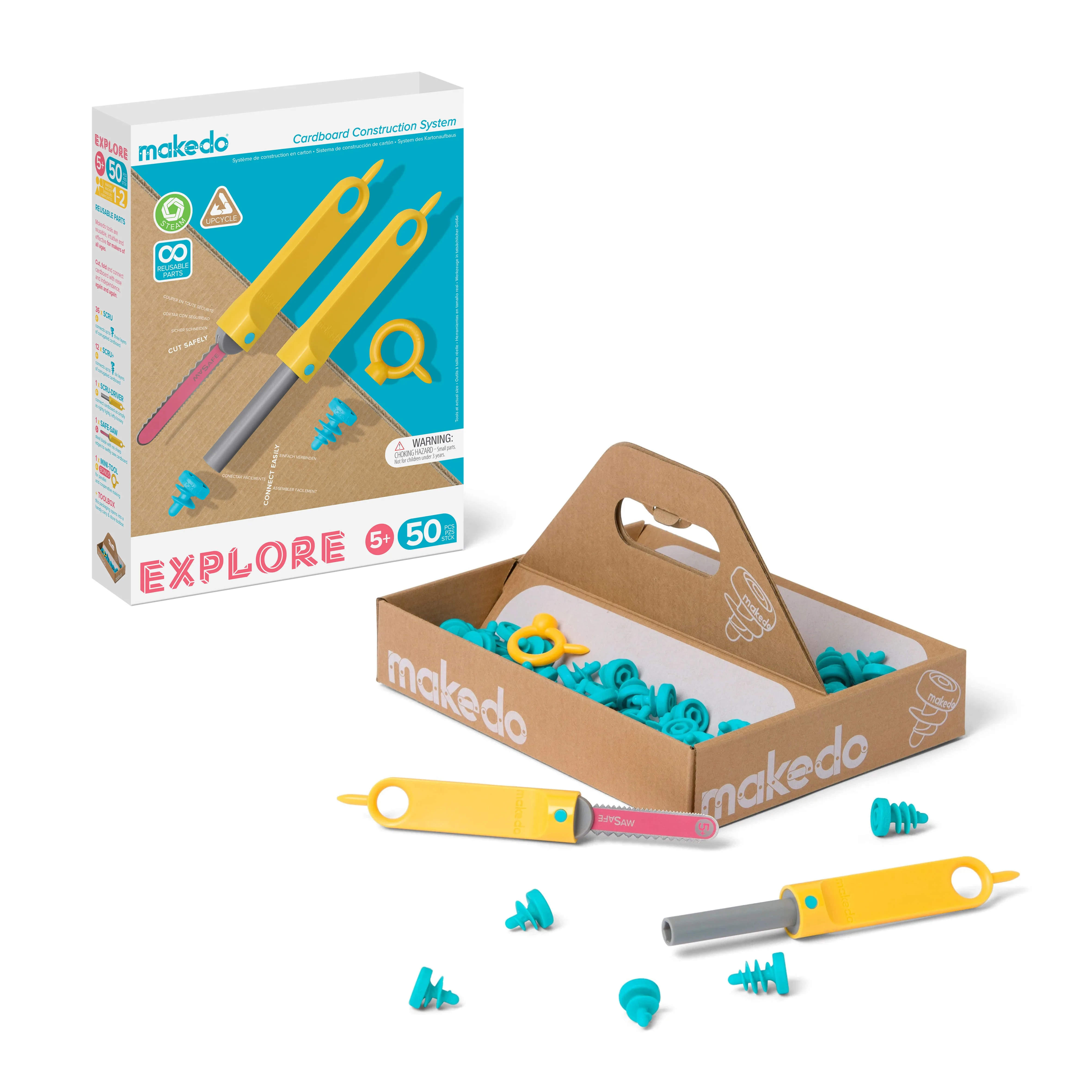 Make Do 'Explore' Upcycled Cardboard Contsruction Toolkit