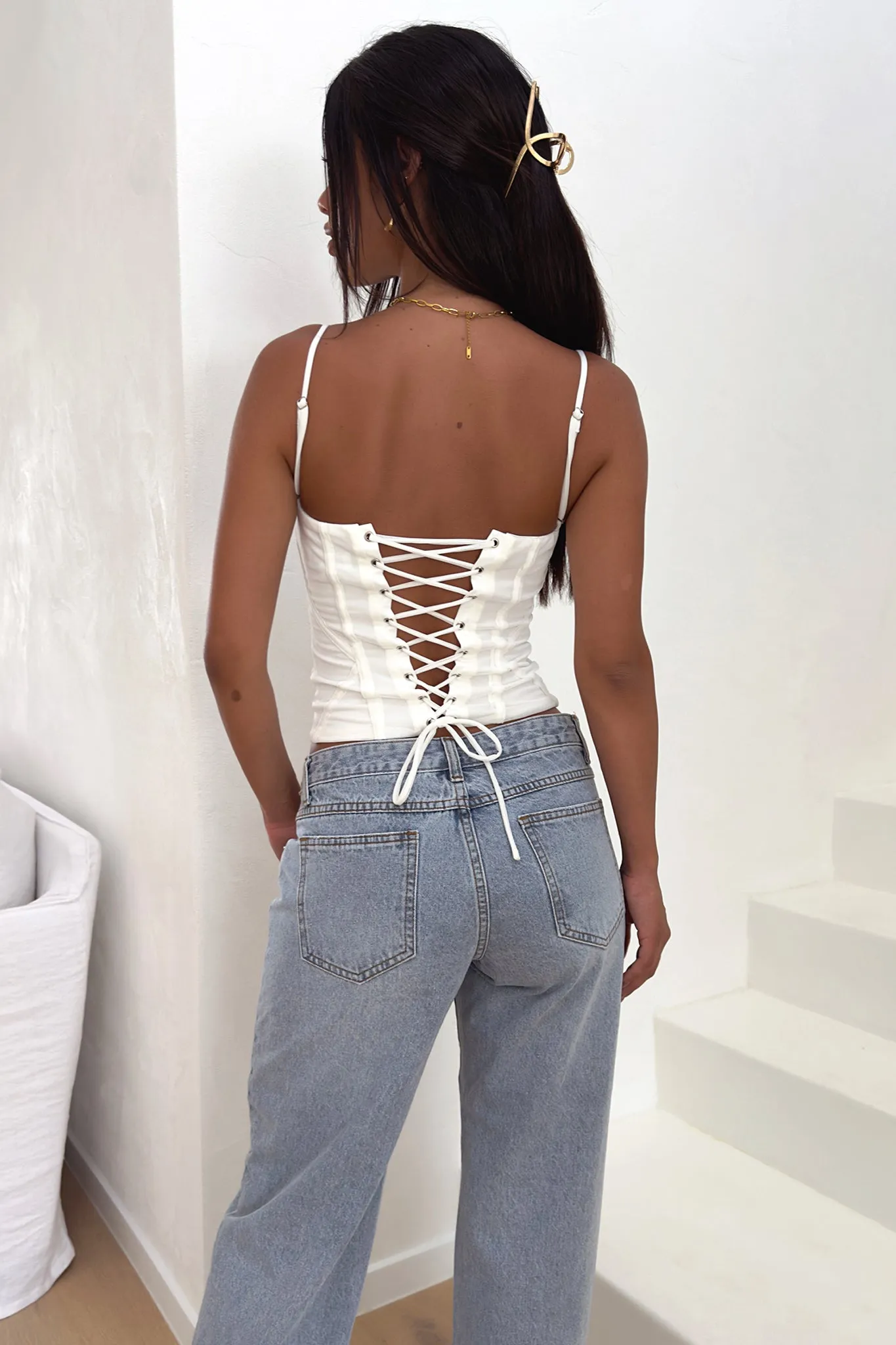 Malakai Corset - White
