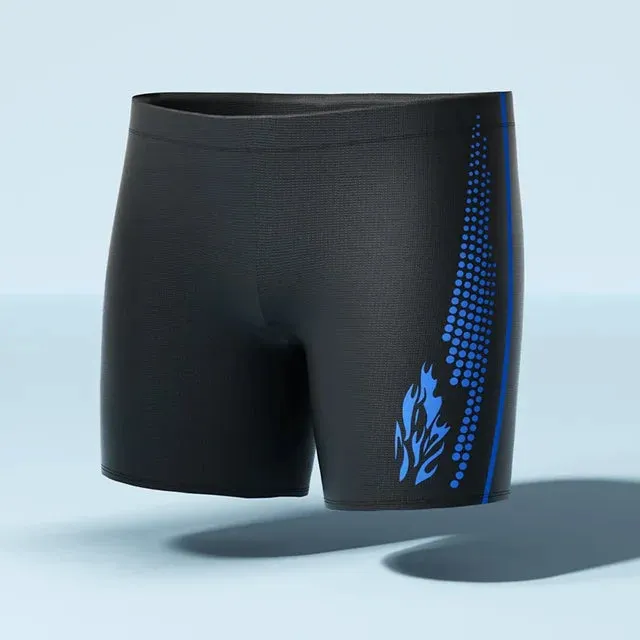 Men's High-waisted Swim Trunks Quick-dry Comfortable Swimwear