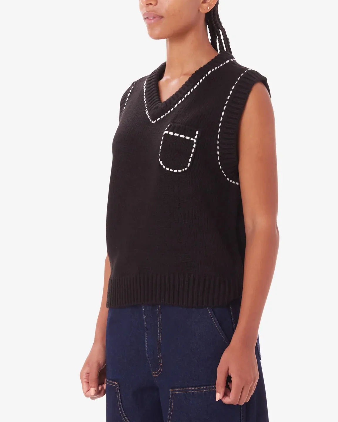 Obey - Murphy Sweater Vest - Digital Black