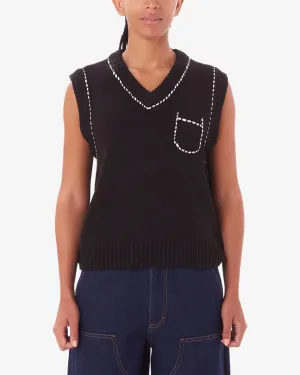 Obey - Murphy Sweater Vest - Digital Black