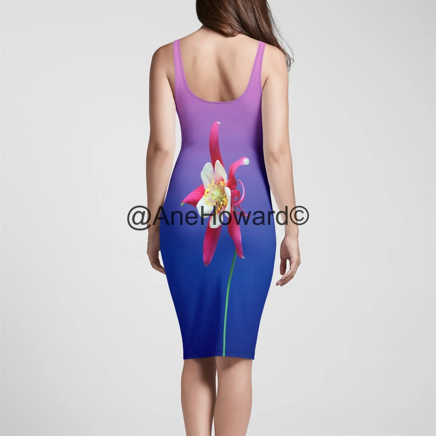 One Flower Bodycon Dress