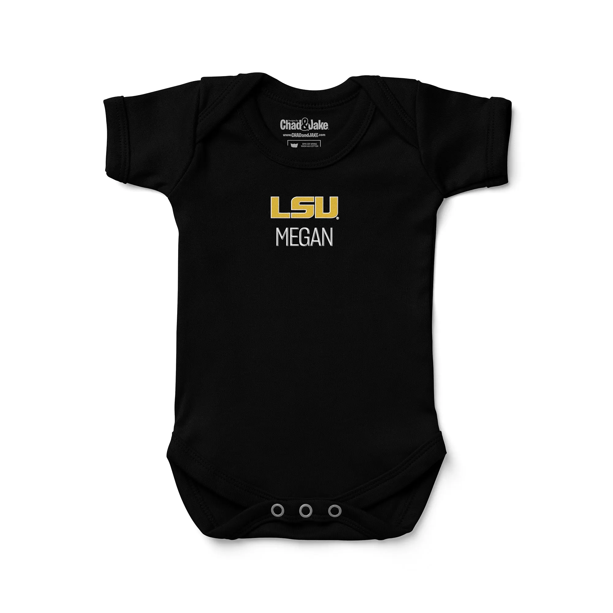 Personalized LSU Tigers Bodysuit