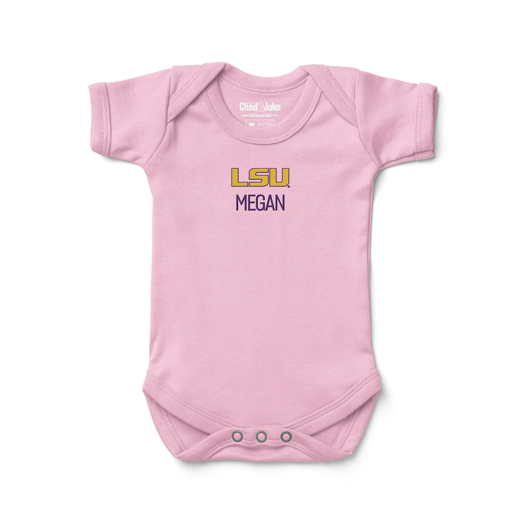 Personalized LSU Tigers Bodysuit