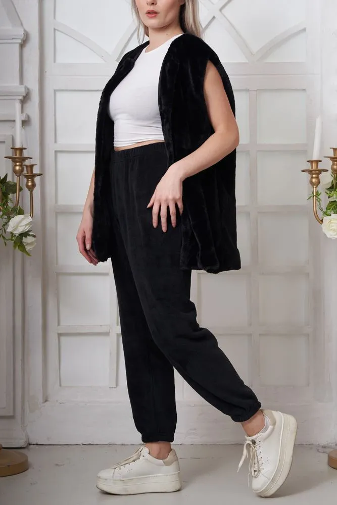 Plain Faux Fur Gilet