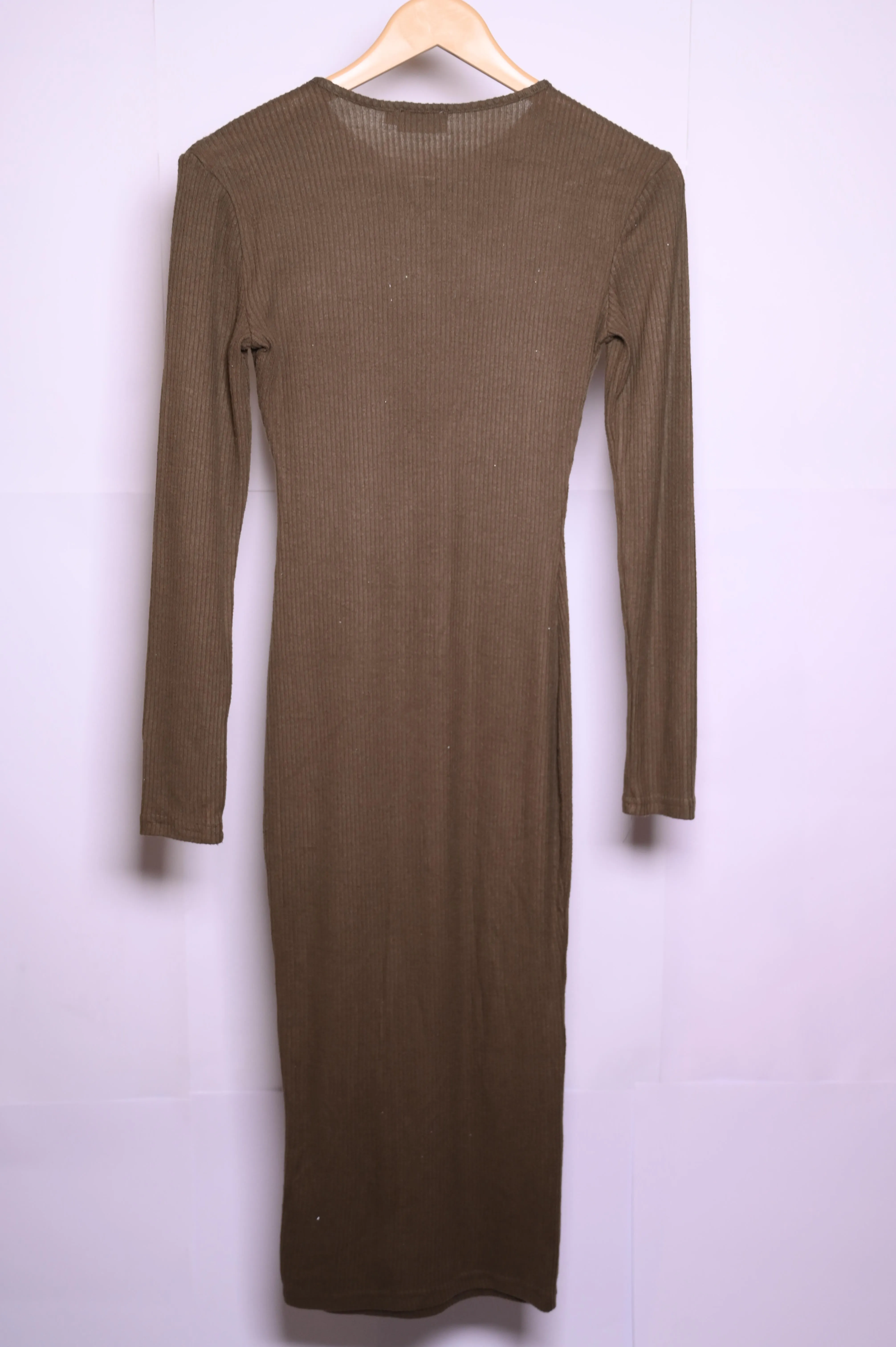 Pretty Little Thing Brown Bodycon Dress