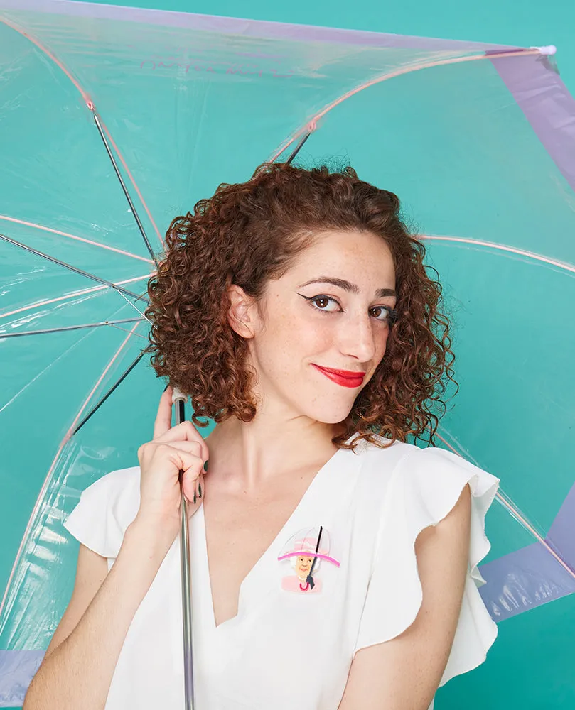Rainy Day Umbrella Queen Brooch