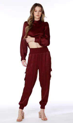 Rib Mix Cargo Pant