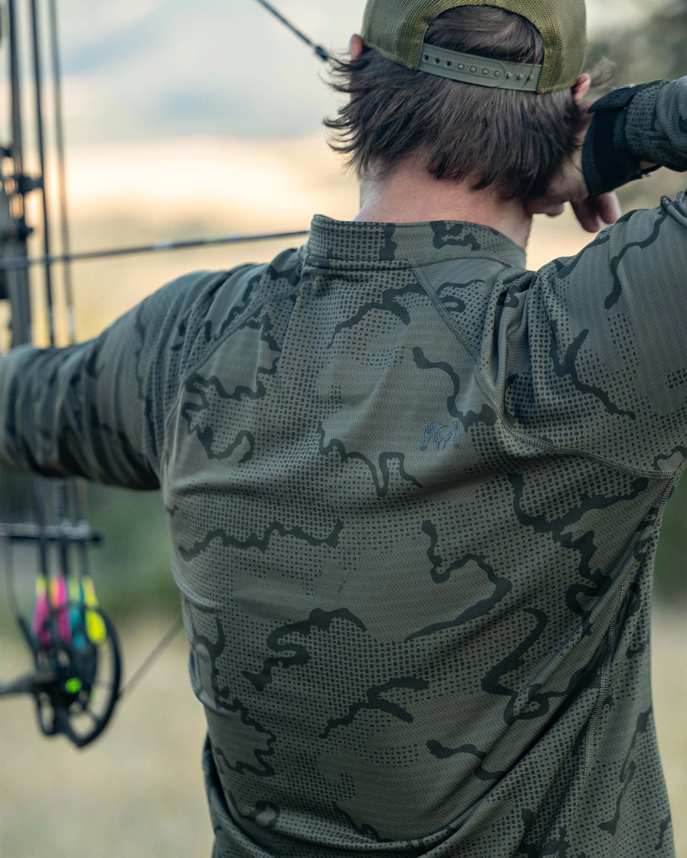 Ridgepoint Fleece Henley | Black Tonal