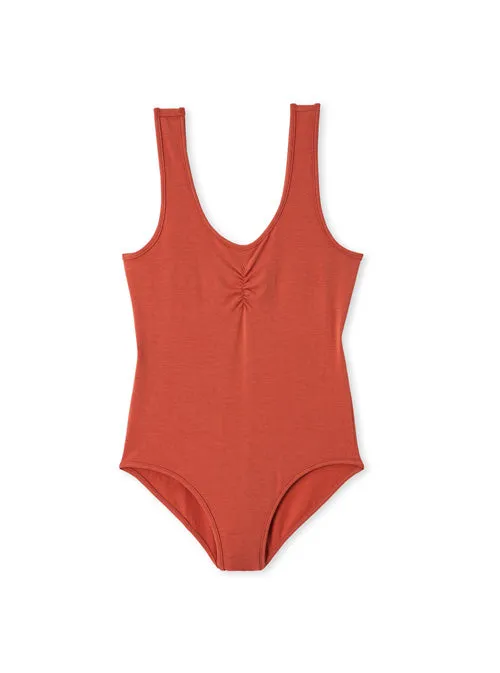 Ruched Bodysuit Rust by Miakoda