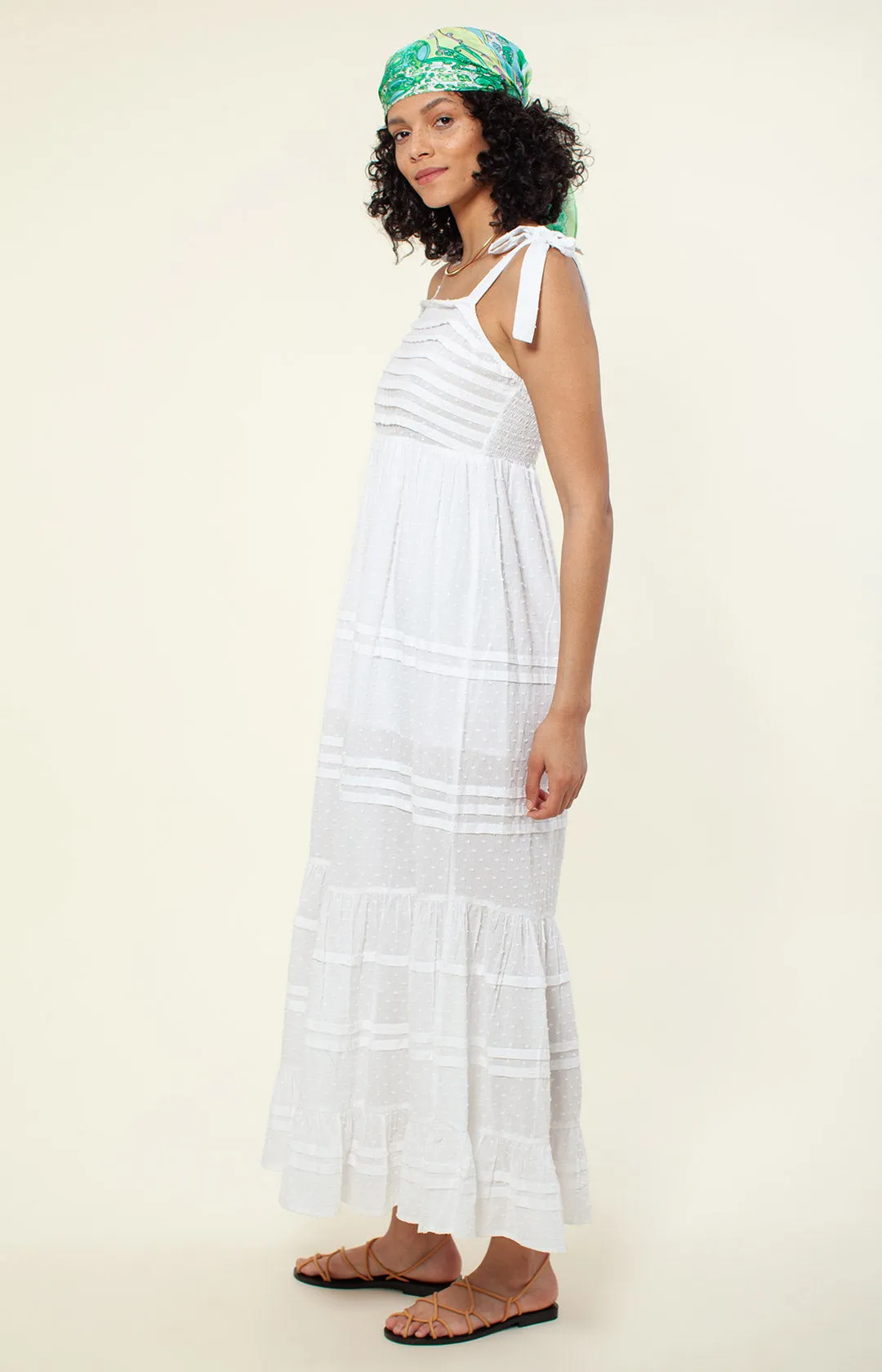 Sayen Solid Maxi Dress