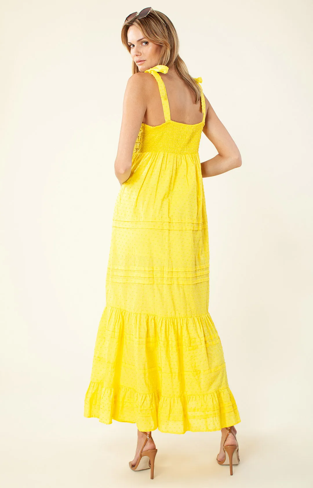 Sayen Solid Maxi Dress