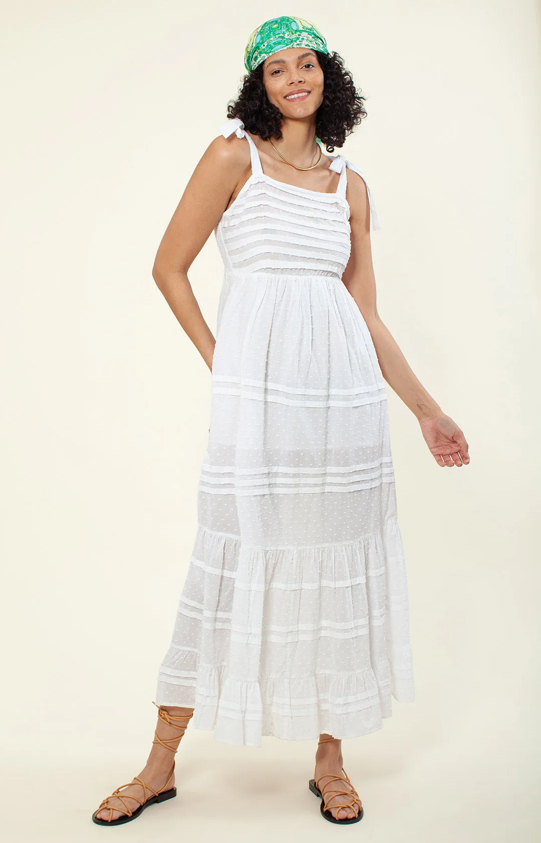 Sayen Solid Maxi Dress