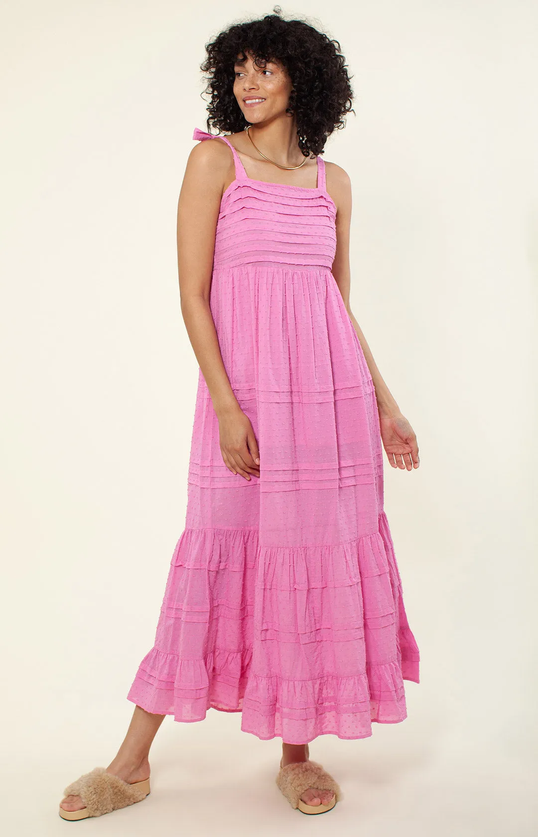 Sayen Solid Maxi Dress