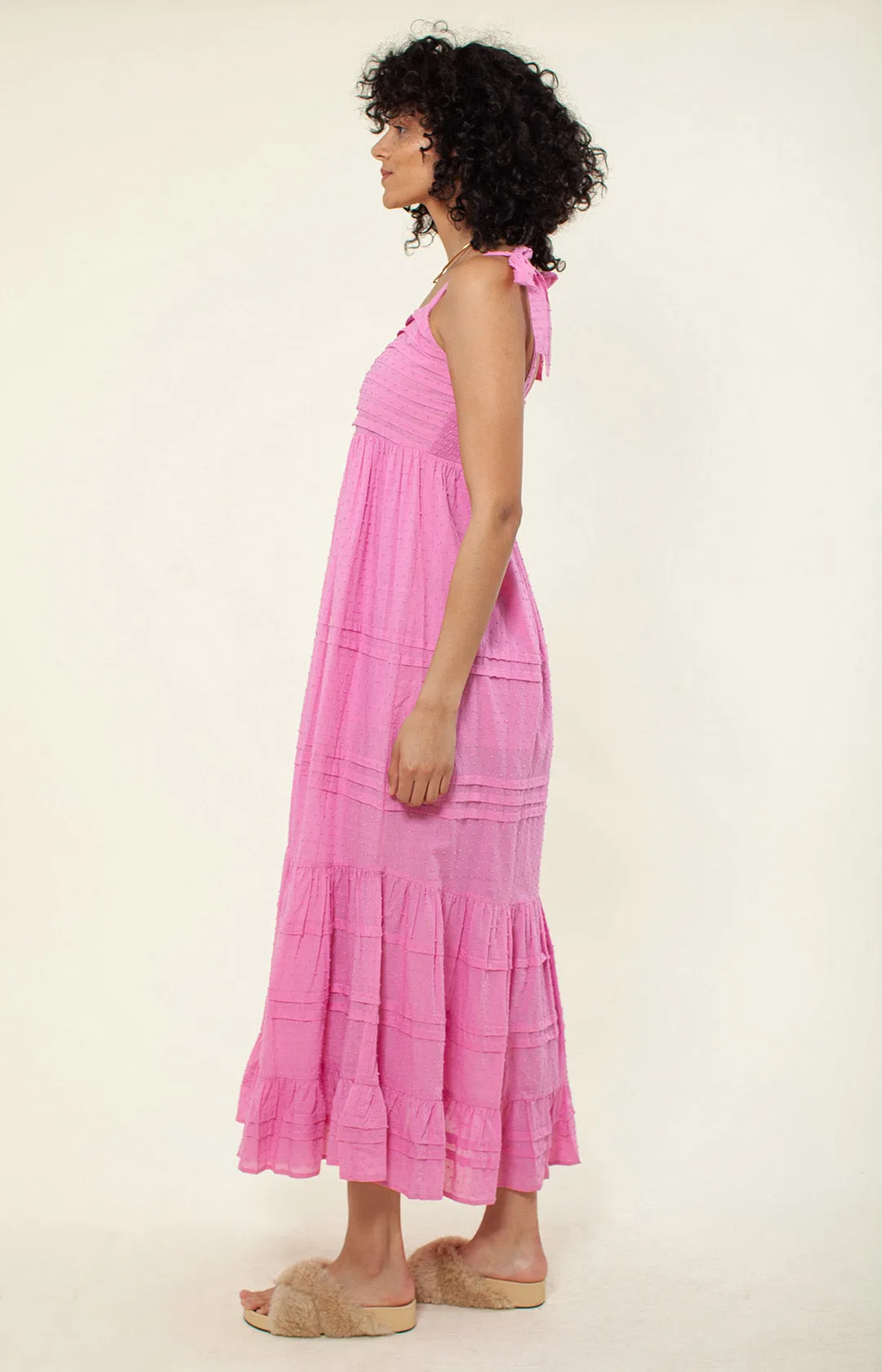 Sayen Solid Maxi Dress