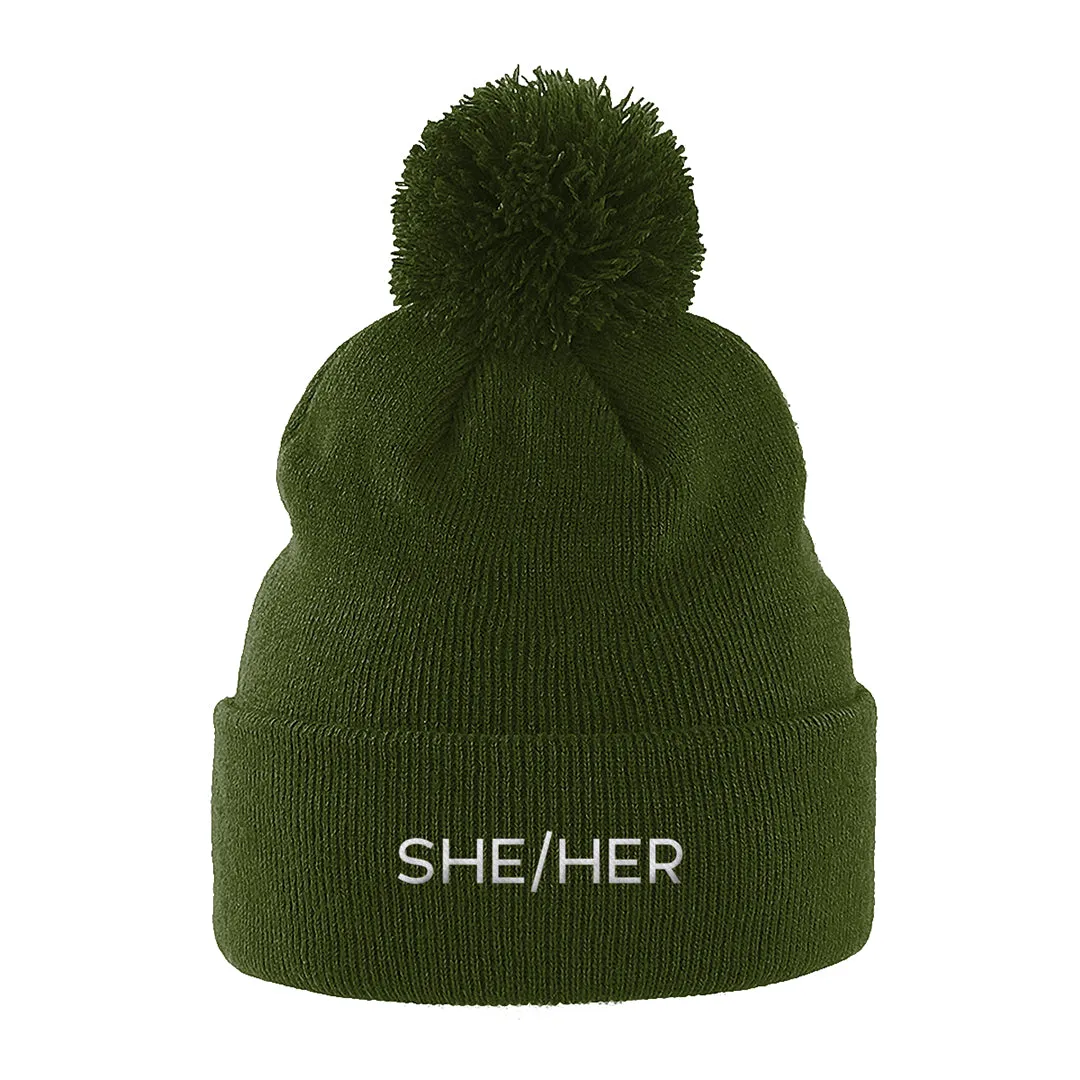 She/Her Pronouns Beanie Hat