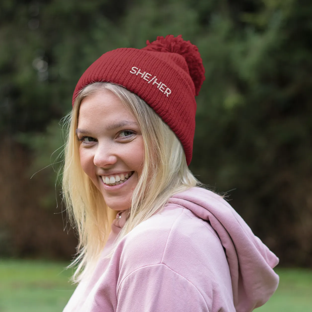 She/Her Pronouns Beanie Hat