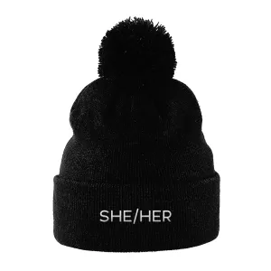 She/Her Pronouns Beanie Hat