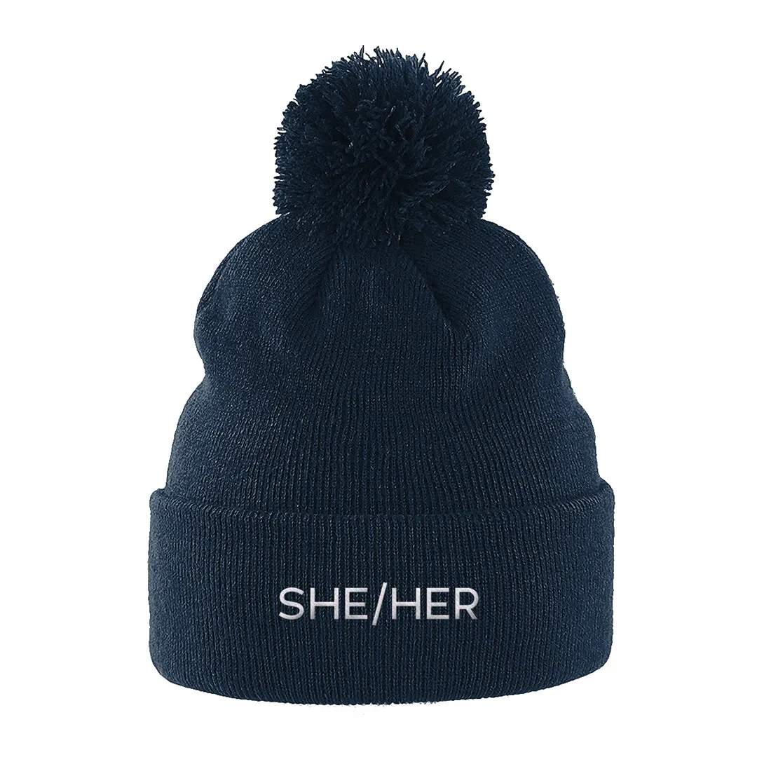 She/Her Pronouns Beanie Hat