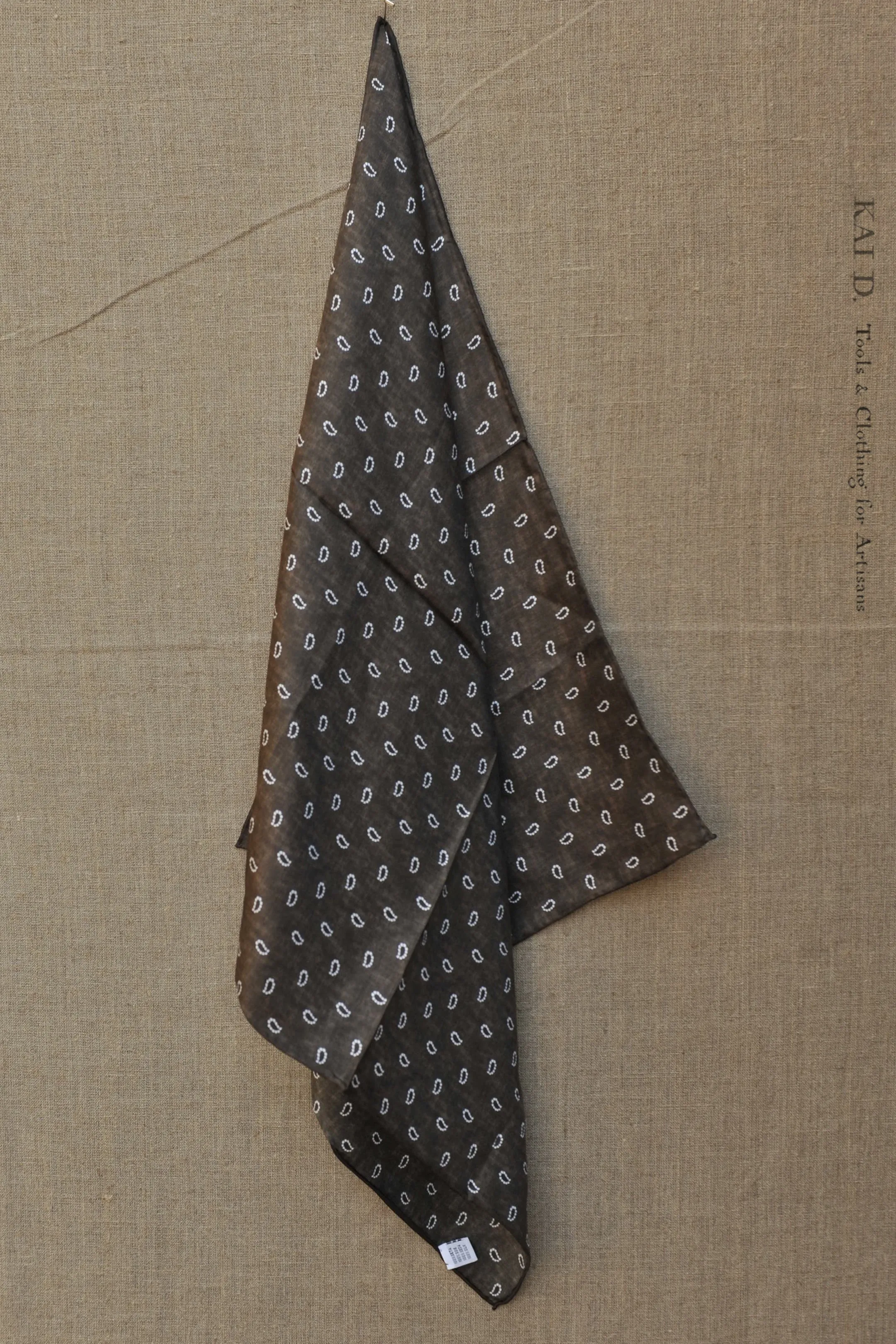 Silk Square Neckerchief - Small Paisley