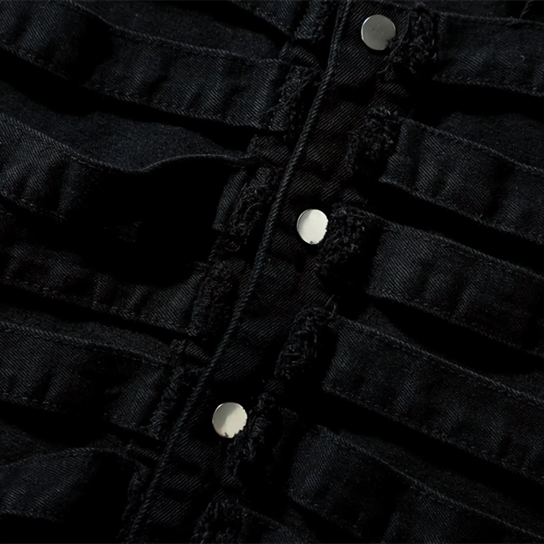 Skeletal Fusion Hooded Denim Gilet Vest