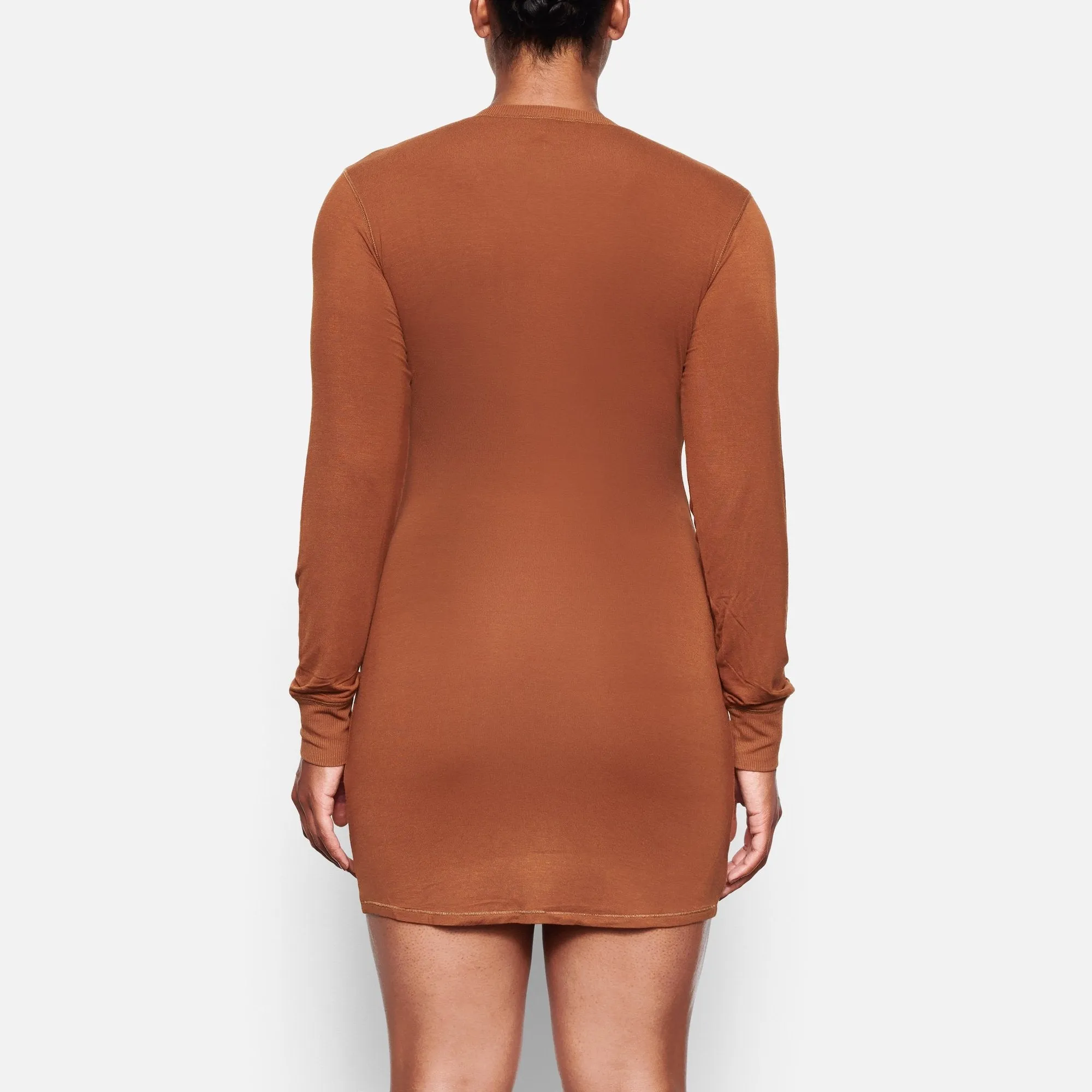 SLEEP HENLEY DRESS | COPPER