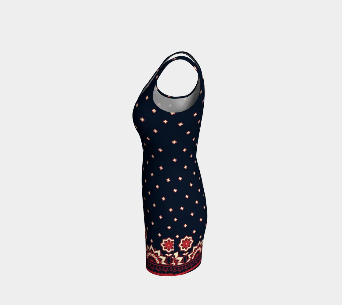 Starry Garden Bodycon Dress
