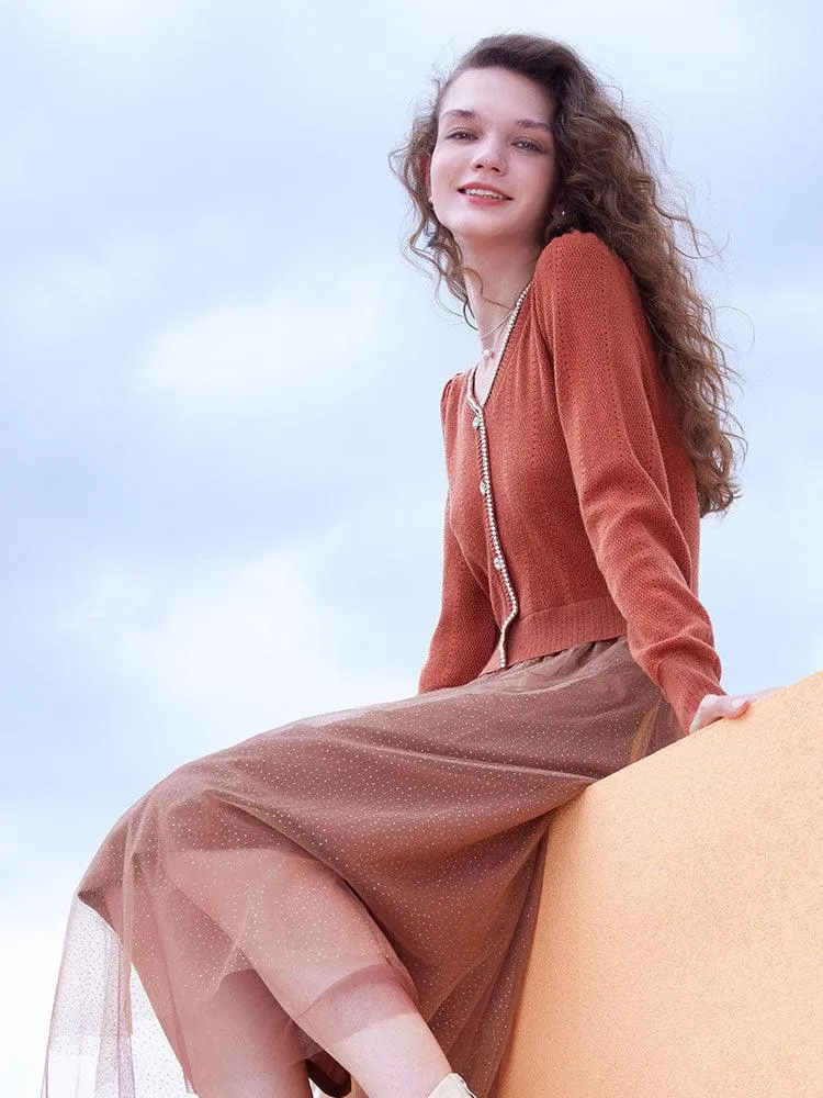 Tencel Wool Double-Layer Dress