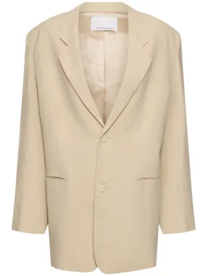 The Frankie Shop   Aiden linen &amp; viscose blazer 