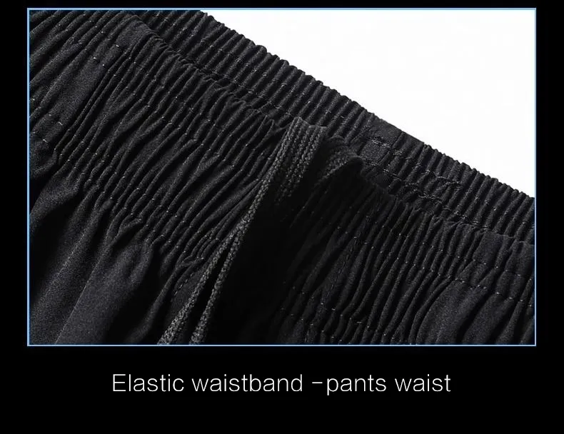Thin Ice Silk Breathable Straight Woven Running Pants