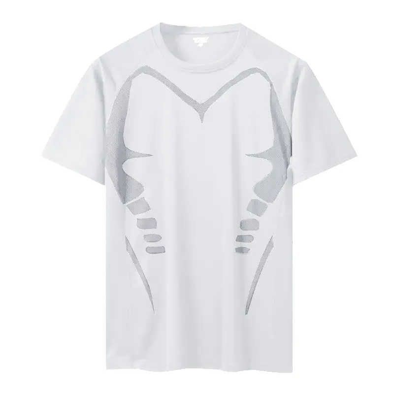 Tight-fitting Round-Neck Milk-Silk Breathable Short-Sleeve
